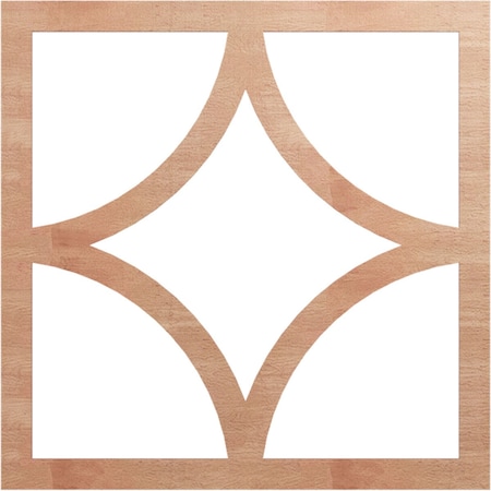 Ekena Millwork Statesman Wood Fretwork Pierced Ceiling Medallion, Cherry, 36"OD x 23"ID x 1/4"T CMWP36X36X0250STCH